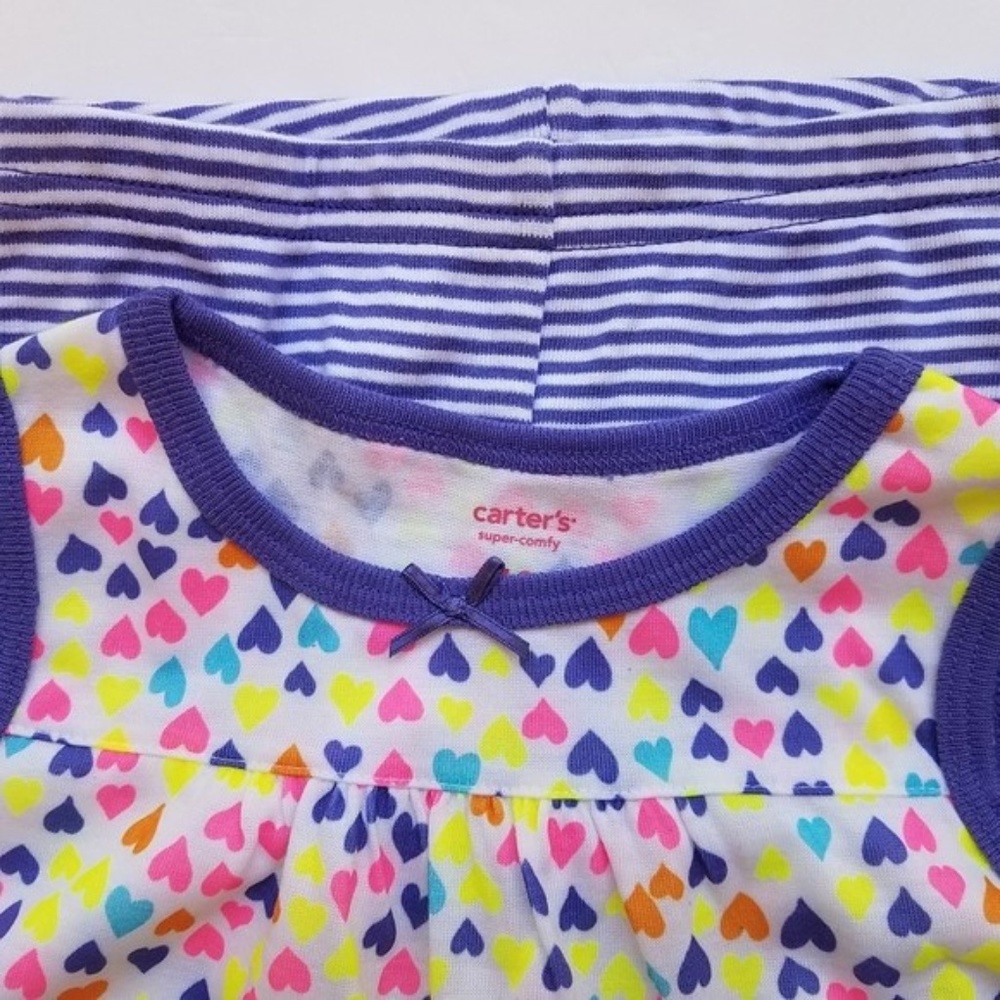 Carter's Baby Girls Legging Pajama Set Sleepwear PJ Lot Size 18 Months New - Picture 4 of 7